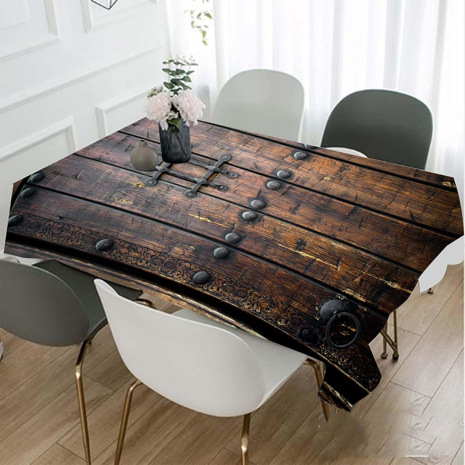 Medieval Ancient Wooden Door T - Home Textiles Premium recension och pris