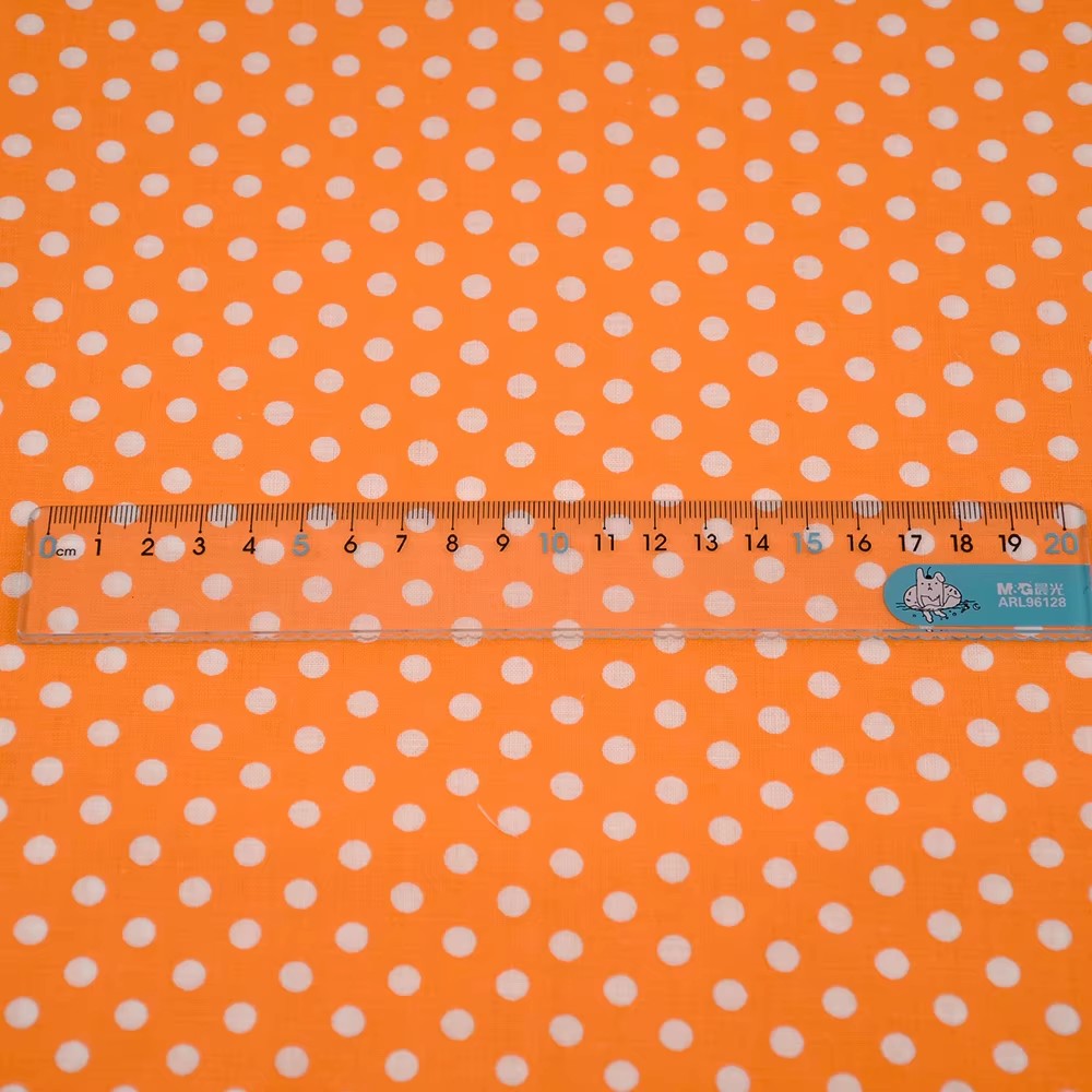 50X150CM White Orange Polka Do - Home Textiles Usa recension och pris