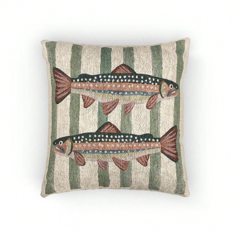 Rainbow Trout Throw Pillow 18x - Pillow Insert 18X18 recension och pris