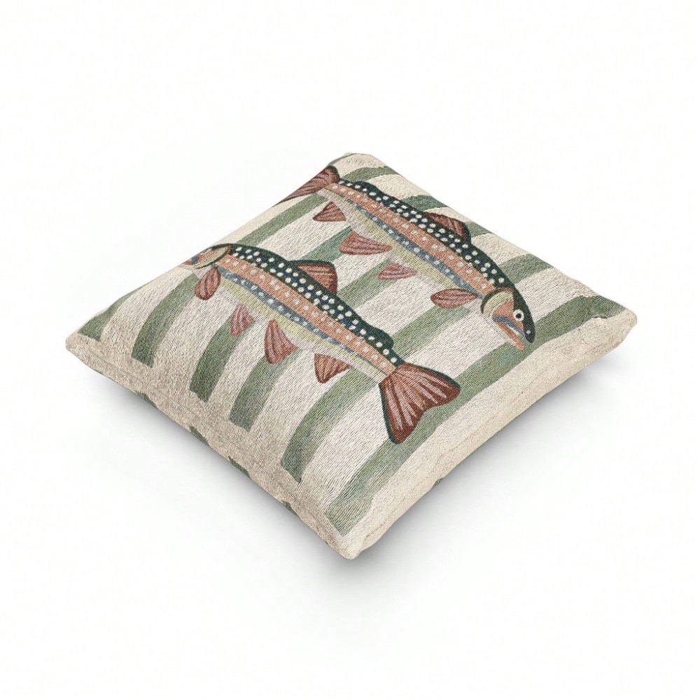 Rainbow Trout Throw Pillow 18x - Pillow Insert 18X18 recension och pris