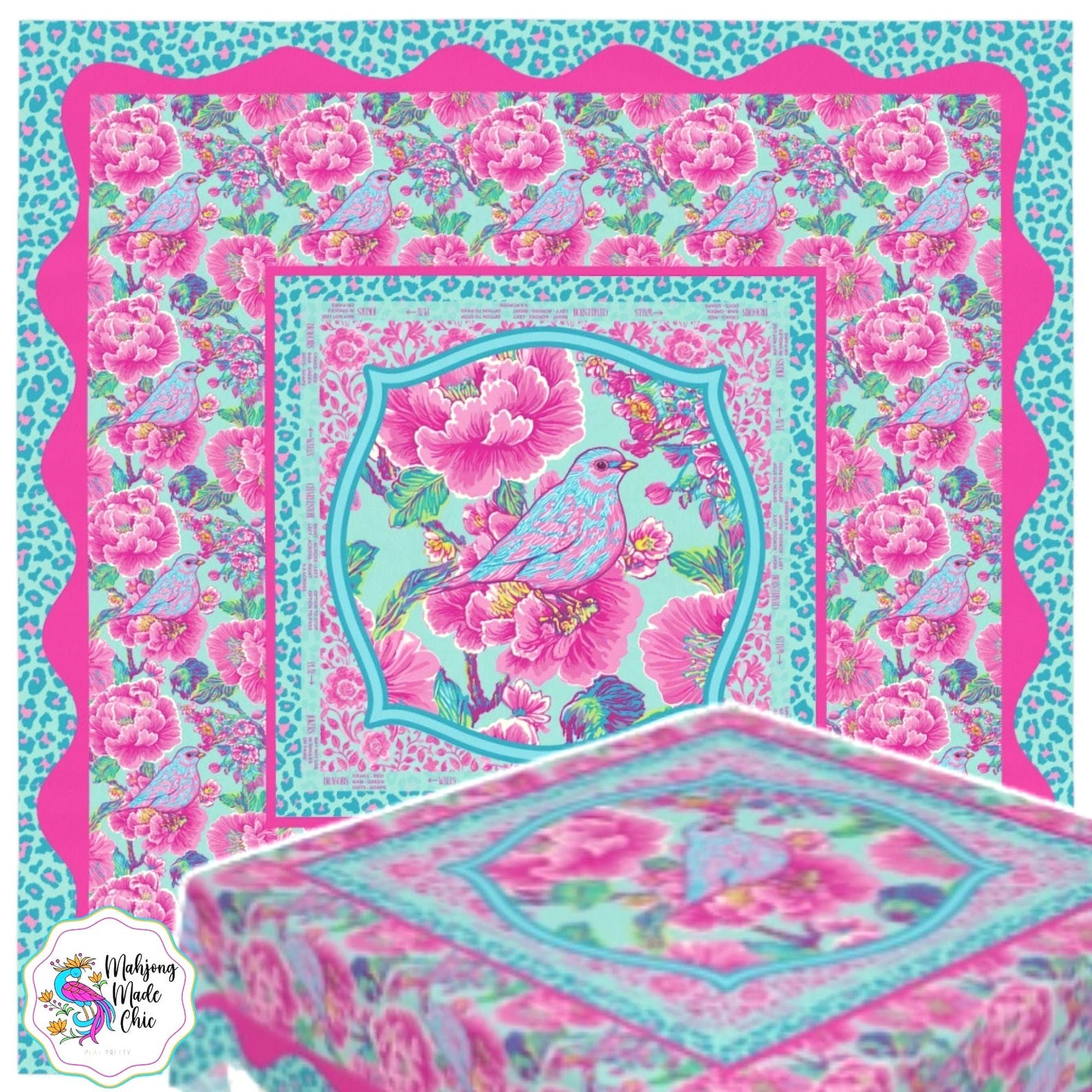 Pink Mahjong Game Night Instru - Home Textiles Direct recension och pris