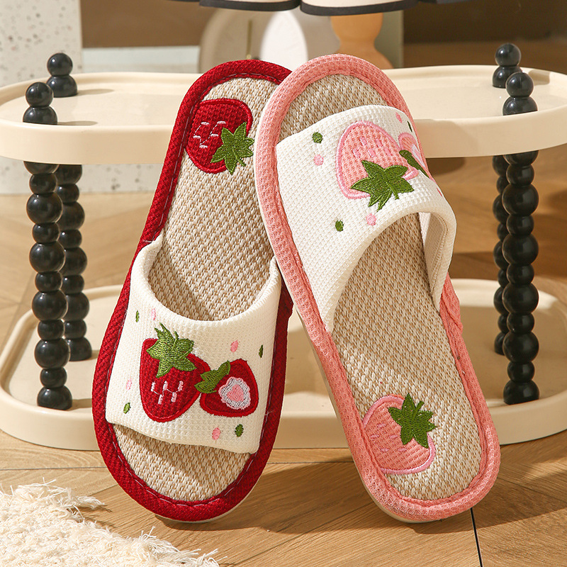 Strawberry Linen Women Slipper - Home Textile recension och pris