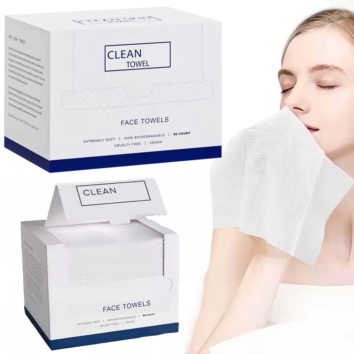 50Pcs/Box Disposable Face Towe - Home Textiles Face Towel recension och pris